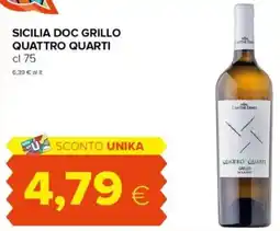 Oasi Sicilia DOC grillo QUATTRO QUARTI offerta