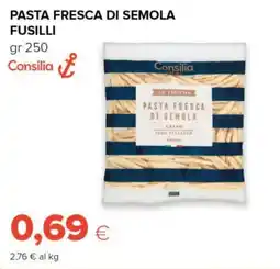 Tigre Consilia pasta fresca di semola fusilli offerta