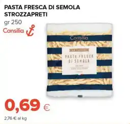 Tigre Consilia pasta fresca di semola strozzapreti offerta
