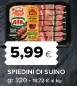 Oasi AIA Spiedini di suino offerta