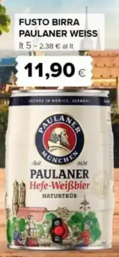 Oasi Fusto birra PAULANER WEISS offerta