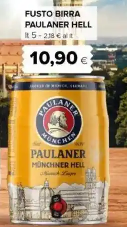 Oasi Fusto birra PAULANER HELL offerta