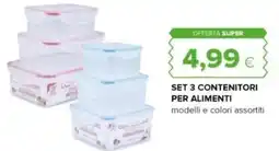 Oasi Set 3 contenitori per alimenti offerta