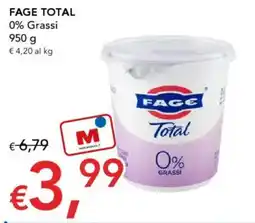 Migross Supermercati e Market FAGE TOTAL 0% Grassi offerta