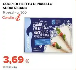 Tigre Consilia cuori di filetto di nasello sudafricano offerta