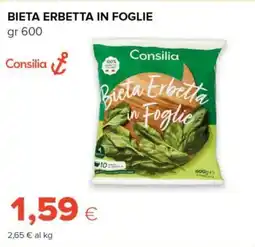 Tigre Consilia bieta erbetta in foglie offerta