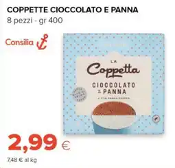 Tigre Consilia coppette cioccolato e panna offerta