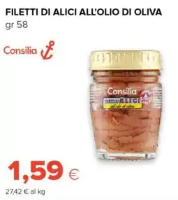 Tigre Consilia filetti di alici all'olio di oliva offerta