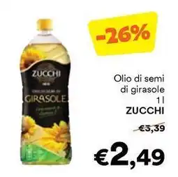 Unes Olio di semi di girasole ZUCCHI offerta