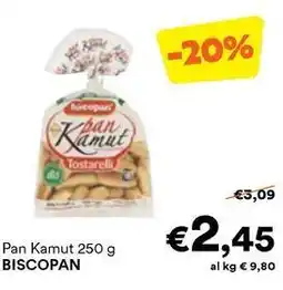 Unes Pan Kamut BISCOPAN offerta