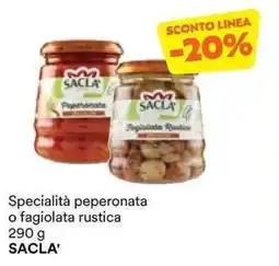 Unes Specialità peperonata o fagiolata rustica SACLA' offerta