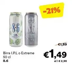 Unes Birra I.P.Lo Extreme 8.6 offerta