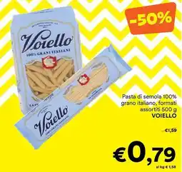 Unes Pasta di semola 100% grano italiano VOIELLO offerta