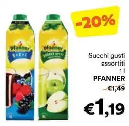 Unes Succhi PFANNER offerta