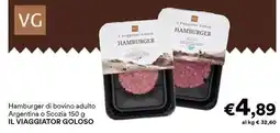 Unes Hamburger di bovino adulto Argentina o Scozia IL VIAGGIATOR GOLOSO offerta