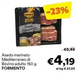Unes Asado marinato Mediterraneo di Bovino adulto FORMENTO offerta