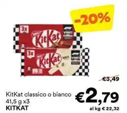 Unes 3x KitKat classico o bianco KITKAT offerta
