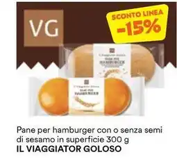 Unes Pane per hamburger con o senza semi di sesamo in superficie IL VIAGGIATOR GOLOSO offerta