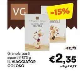 Unes Granola IL VIAGGIATOR GOLOSO offerta