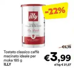 Unes Tostato classico caffè macinato ideale per moka ILLY offerta