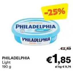 Unes PHILADELPHIA Light offerta