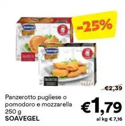 Unes Panzerotto pugliese o pomodoro e mozzarella SOAVEGEL offerta