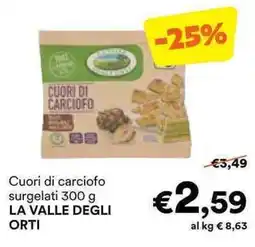 Unes Cuori di carciofo surgelati LA VALLE DEGLI ORTI offerta