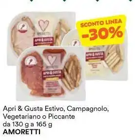 Unes Apri & Gusta Estivo, Campagnolo, Vegetariano o Piccante AMORETTI offerta
