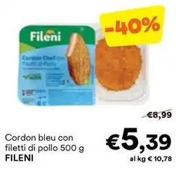 Unes Cordon bleu con filetti di pollo FILENI offerta