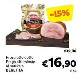 Unes Prosciutto cotto Praga affumicato al naturale BERETTA offerta