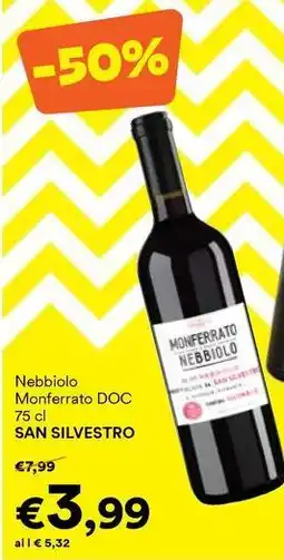 Unes Nebbiolo Monferrato DOC SAN SILVESTRO offerta