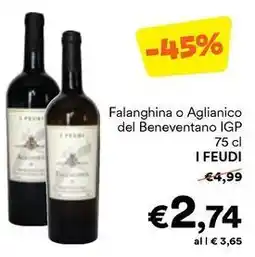 Unes Falanghina o Aglianico del Beneventano IGP I FEUDI offerta