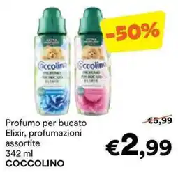 Unes Profumo per bucato Elixir COCCOLINO offerta