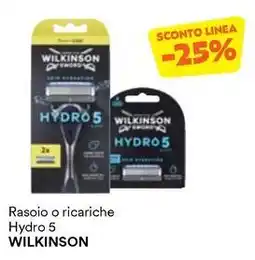 Unes Rasoio o ricariche Hydro 5 WILKINSON offerta