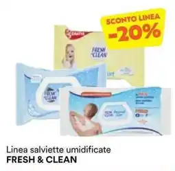 Unes Linea salviette umidificate FRESH & CLEAN offerta