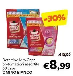 Unes Detersivo Idro Caps 30 caps OMINO BIANCO offerta