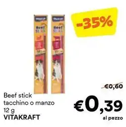 Unes Beef stick tacchino o manzo VITAKRAFT offerta