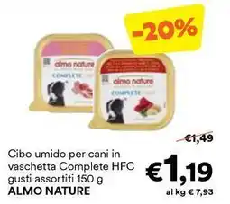 Unes Cibo umido per cani in vaschetta Complete HFC ALMO NATURE offerta