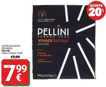 Caffè macina per moka PELLINI