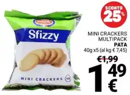 Supermercati Gulliver Mini crackers multipack PATA offerta
