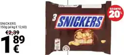 Supermercati Gulliver Snickers offerta