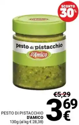 Supermercati Gulliver Pesto di pistacchio D'AMICO offerta