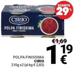 Supermercati Gulliver Polpa finissima CIRIO offerta