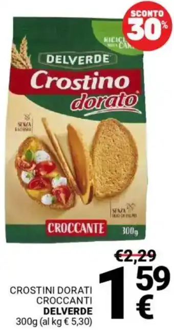 Supermercati Gulliver Crostini dorati croccanti DELVERDE offerta