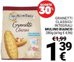 Supermercati Gulliver Granetti classici/ integrali MULINO BIANCO offerta