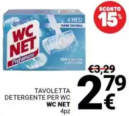 Supermercati Gulliver Tavoletta detergente per wc WC NET offerta