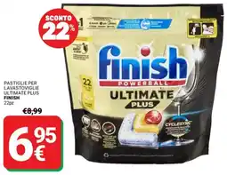 Supermercati Gulliver Pastiglie per lavastoviglie ultimate plus FINISH offerta