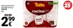 Supermercati Gulliver Asciugatutto cucina style TUTTO offerta