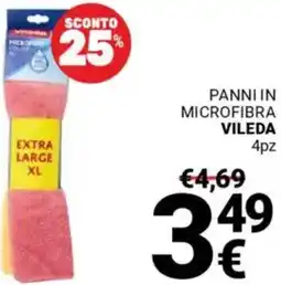 Supermercati Gulliver Panni in microfibra VILEDA offerta