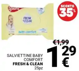 Supermercati Gulliver Salviettine baby comfort FRESH & CLEAN offerta